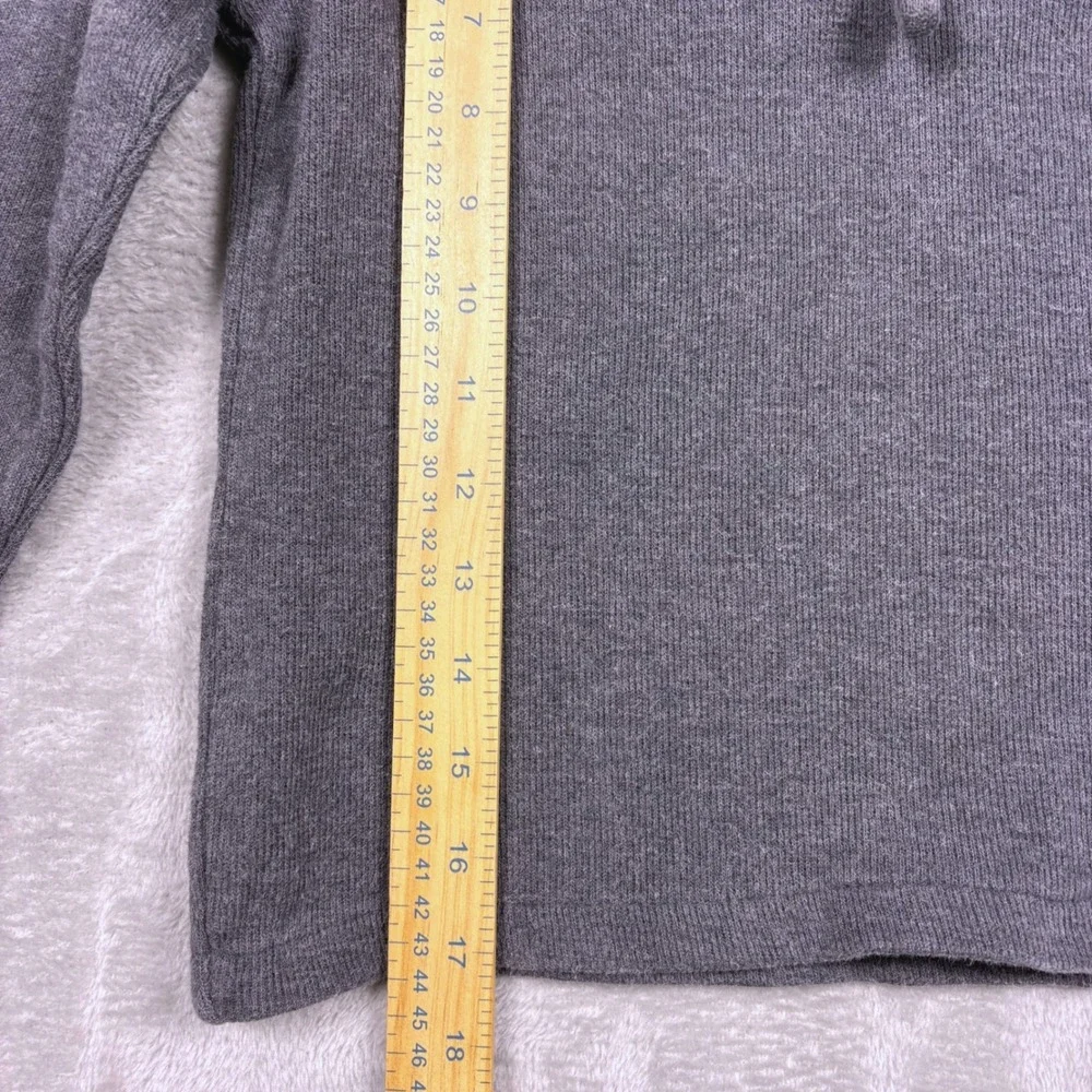 VTG Polo Ralph Lauren Gray Quarter Zip Long Sleeve Pullover Sweater‎ Boys Size 6